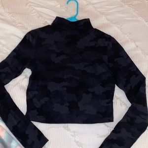 Lulu Lemon All Aligned Mock Neck Top size 8